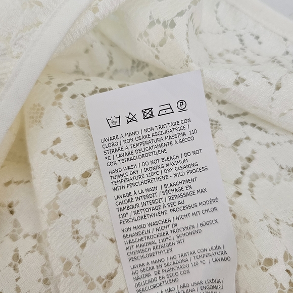 MaxMara Studio White Lace Slip Dress - Picture 8 of 8